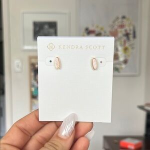 Kendra Scott Gold and Blush Earrings